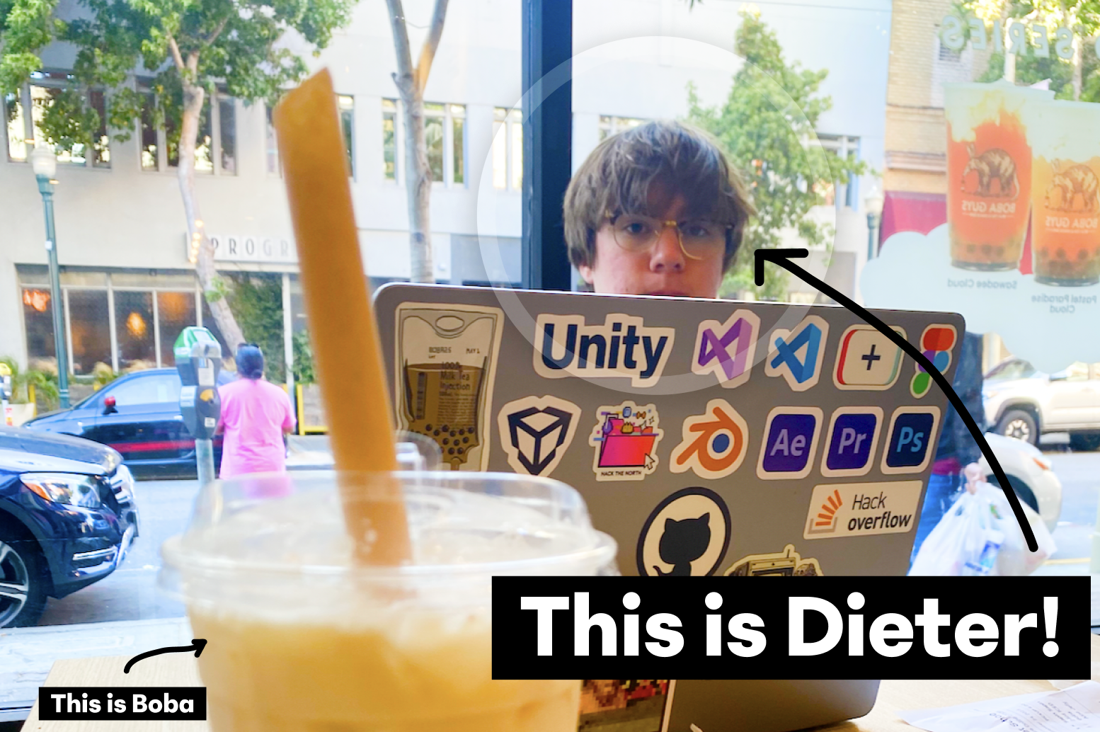 Image of Dieter with Boba